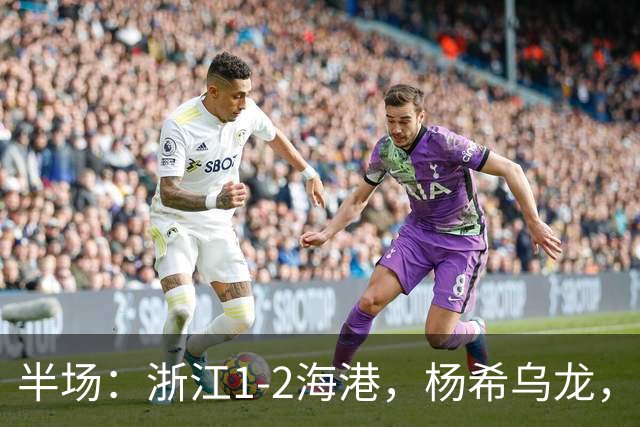半场：浙江1-2海港，杨希乌龙，梅伦多、安佩姆破门